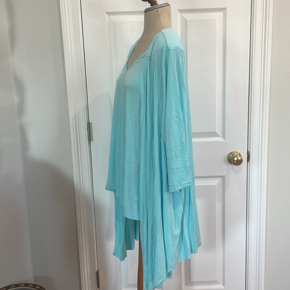 Attitudes by Renee 2 piece jacket & top Seaglass green women’s plus size 3X nwts - Picture 4 of 16